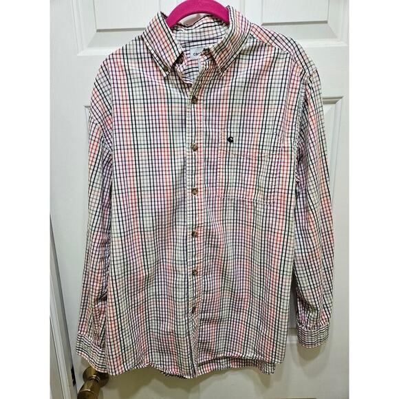 Carhartt Men's long‎ sleeve white w/multi color checks, size M, 100% cotton - Picture 1 of 7